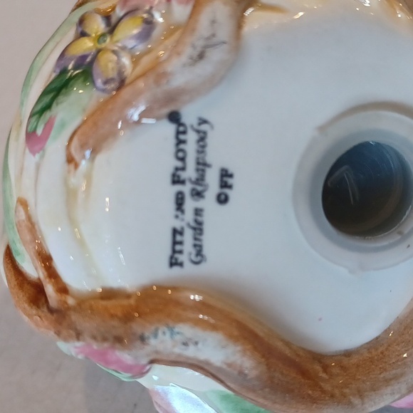 Fitz and Floyd Garden Rhapsody Salt Shaker Eggs Easter Vintage - Picture 6 of 10